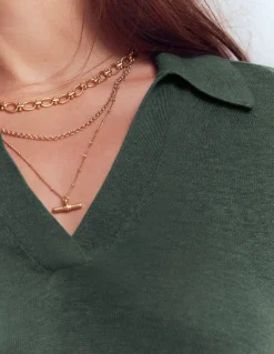 Pull à col Agnes en lin