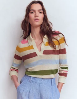 Pull à col Agnes en lin