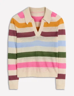 Pull à col Agnes en lin