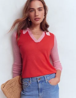 Pull à col Agnes en lin