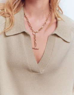 Pull à col tunisien en coton