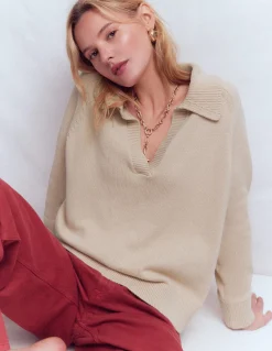 Pull à col tunisien en coton