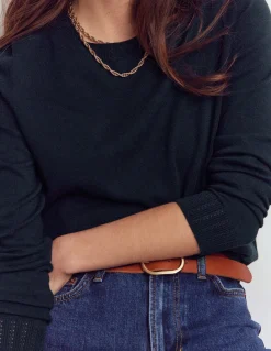 Pull col rond Emilia en coton