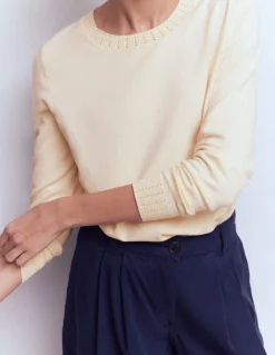 Pull col rond Emilia en coton
