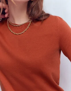 Pull col rond Emilia en coton