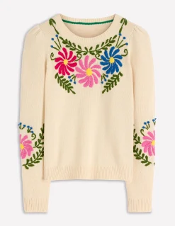 Pull Davina à manches bouffantes