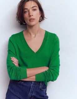 Pull Emilia à col V en coton
