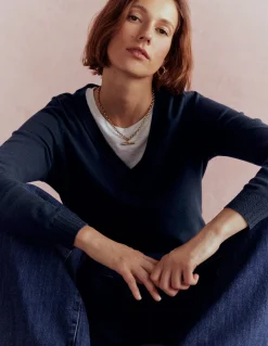 Pull Emilia à col V en coton