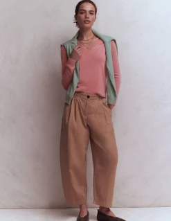 Pull Eva col V en cachemire