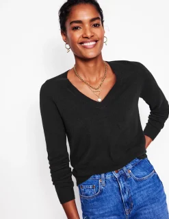 Pull Eva col V en cachemire