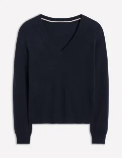 Pull Eva col V en cachemire