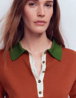 Pull Lara à col tunisien en coton