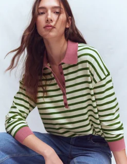 Pull Lara à col tunisien en coton