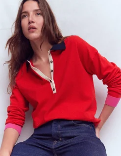 Pull Lara à col tunisien en coton