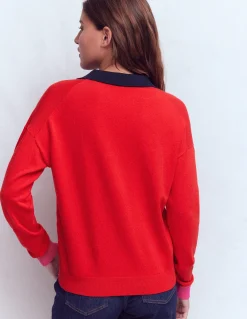 Pull Lara à col tunisien en coton