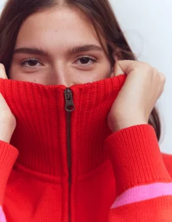 Pull Lucy partiellement zippé