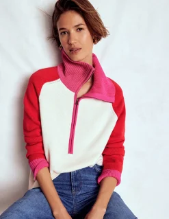 Pull Lucy partiellement zippé