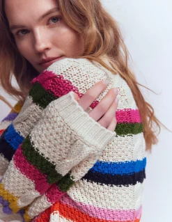 Pull torsadé en coton