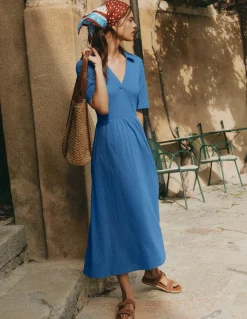 Robe à col Aria en jersey