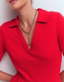 Robe à col Aria en jersey