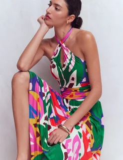 Robe à col torsadé Sydney en jersey