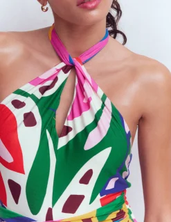 Robe à col torsadé Sydney en jersey