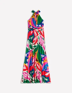 Robe à col torsadé Sydney en jersey