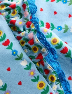 Robe à manches longues et volants