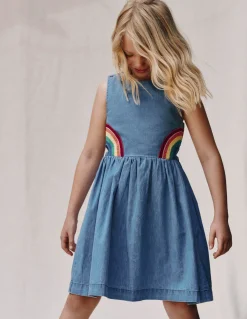 Robe arc-en-ciel croisée dans le dos