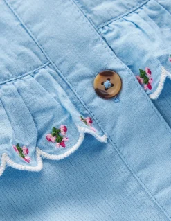 Robe boutonnée à manches blousantes