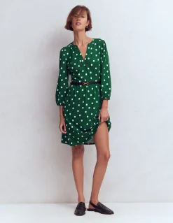 Robe Cathy à col cranté en jersey