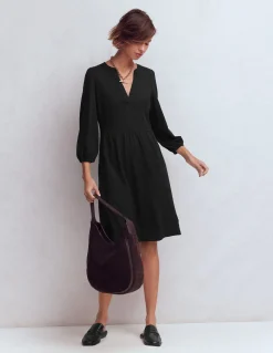 Robe Cathy à col cranté en jersey