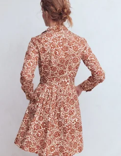 Robe courte Alexa à manches longues