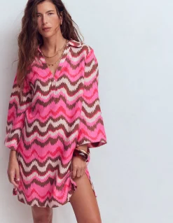 Robe courte Carmen en lin