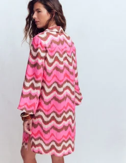 Robe courte Carmen en lin