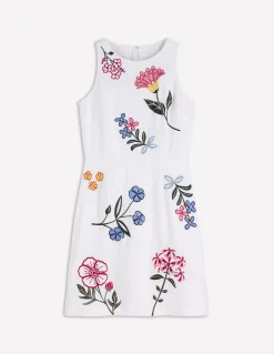 Robe courte habillée en lin