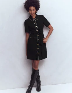 Robe courte Loren à détails