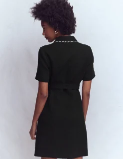 Robe courte Loren à détails