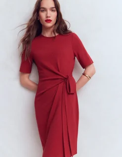 Robe courte Zinnia en jersey à nouer