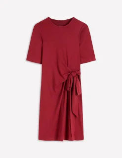 Robe courte Zinnia en jersey à nouer