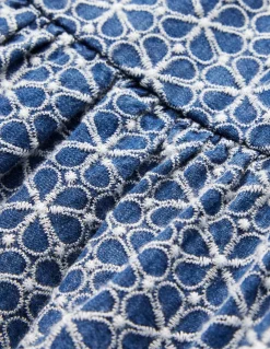 Robe croisée dans le dos à manches bouffantes