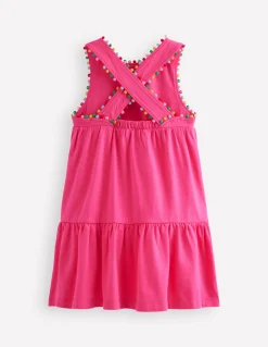 Robe croisée dans le dos en jersey