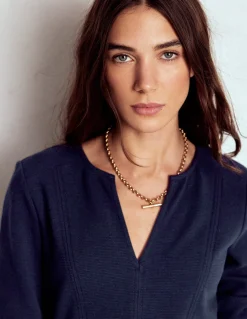 Robe droite Colette en ottoman