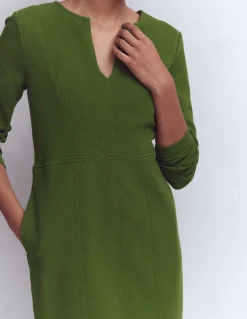 Robe droite Colette en ottoman