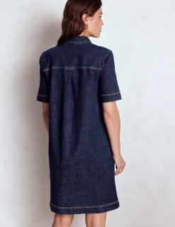 Robe droite Zia en jean avec poche
