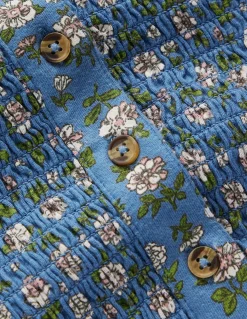 Robe en jersey à corsage froncé