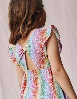 Robe en jersey avec nœud au dos