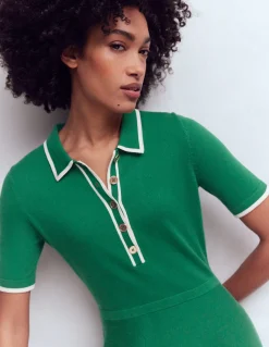 Robe en maille à col