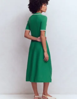 Robe en maille à col