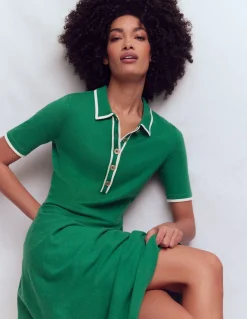 Robe en maille à col